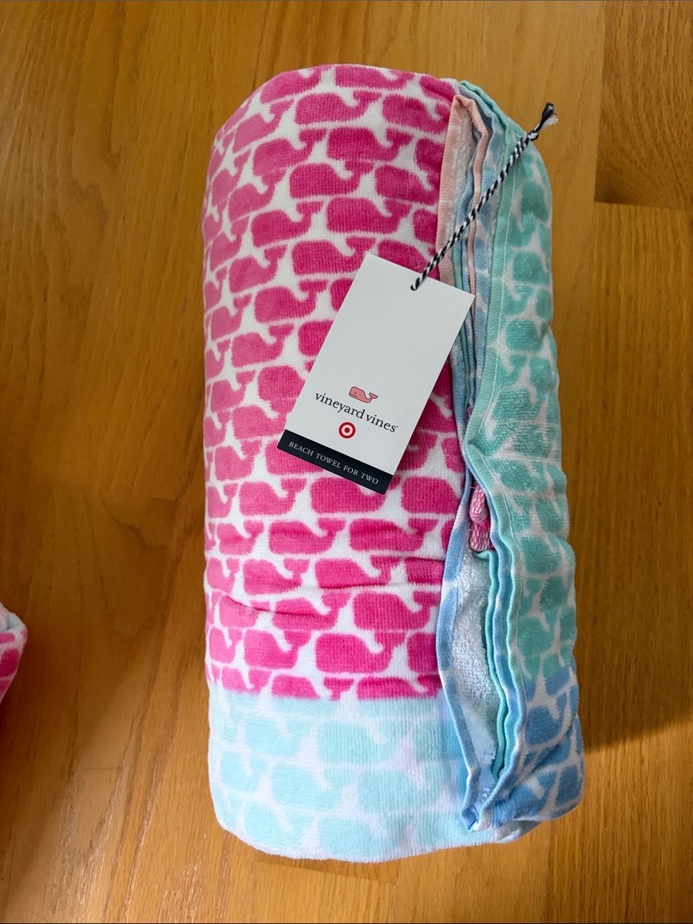Vineyard Vines for Target Beach Towel for 2 NWT patchwork whales